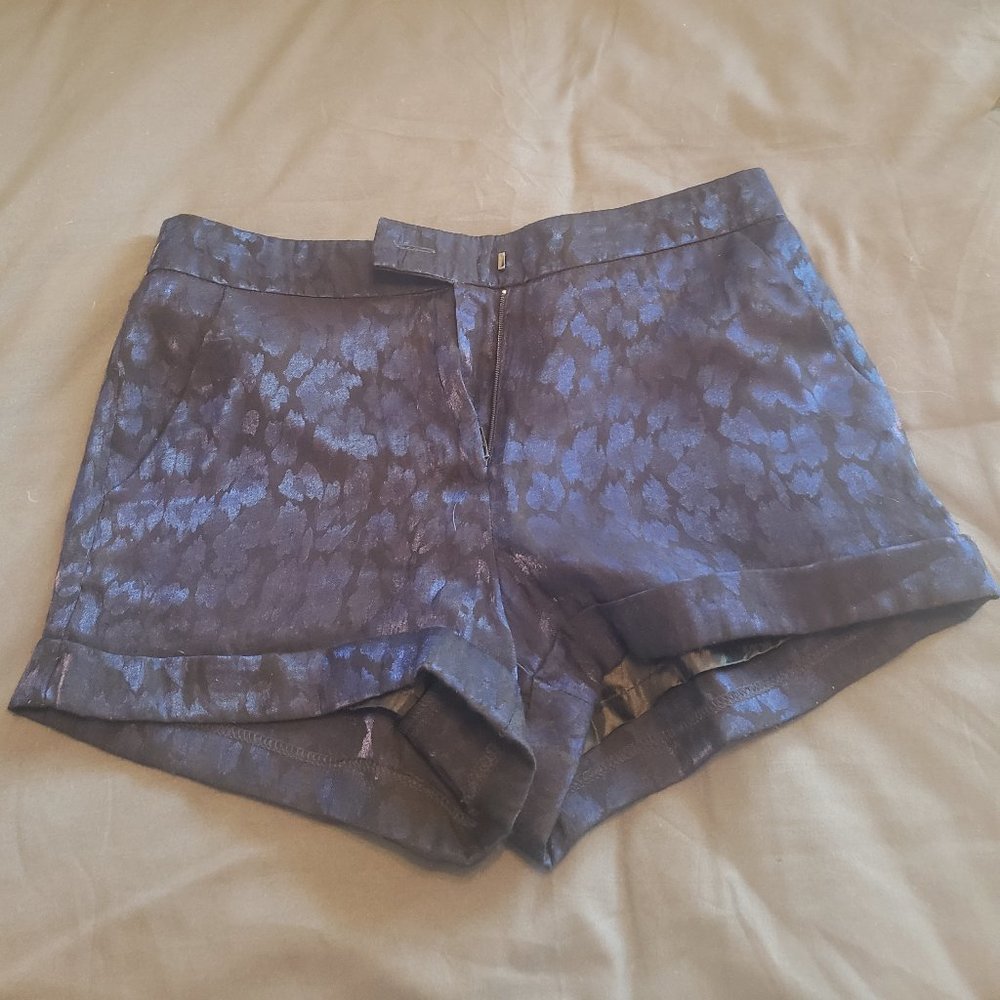 Blue Shimmering Shorts